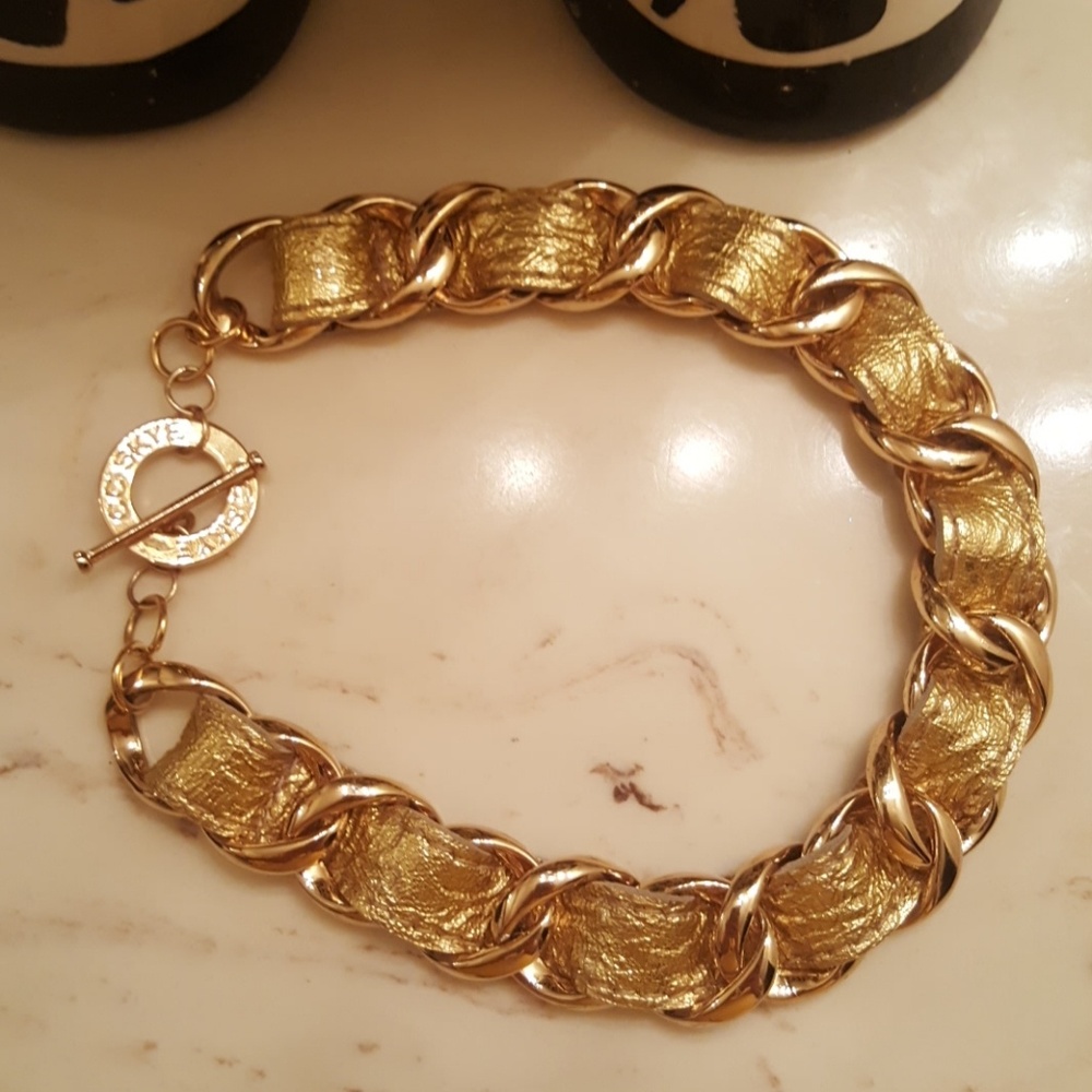 Double wrap Bracelet CC SKYE brand golden color